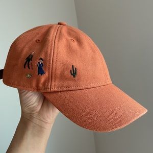 Madewell Orange Embroidered Cap